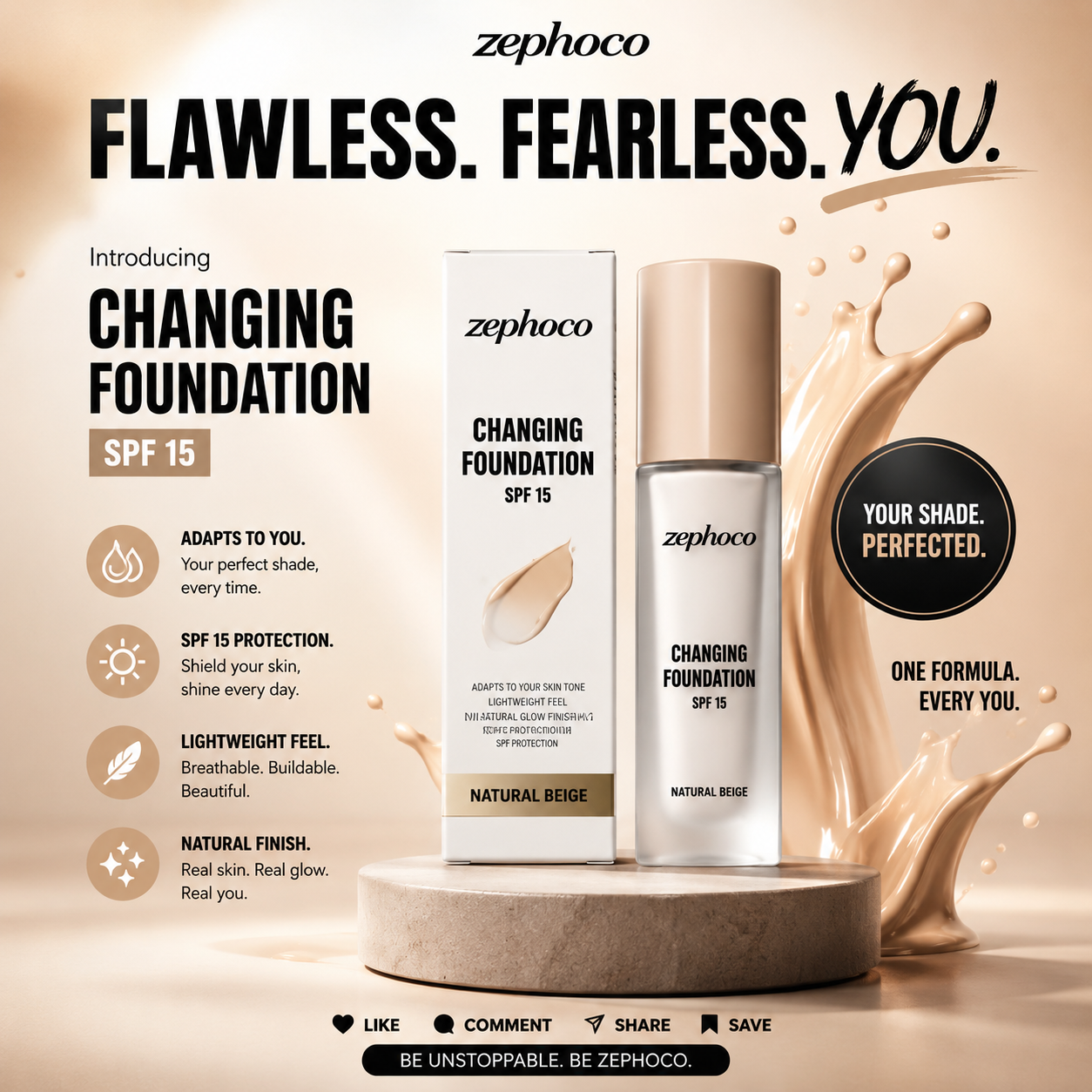 ZEPHOCO™ Perfect Match Color Changing Foundation