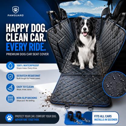 Dog Car Seat Cover Nonslip Waterproof Seat Cover Scratch-Proof Dog Hammock for Dogs Pet Car Seat Protector