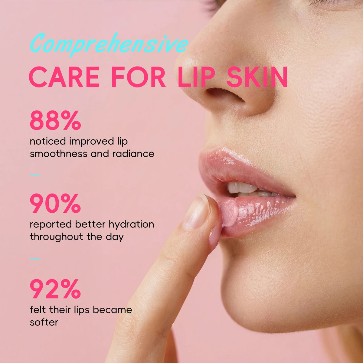 Quiyum Watermelon Hyaluronic Acid Lip Balm 7g Rich Moisturizing Non-Sticky with Shea Butter & Vitamin B5